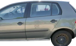 Golf 5 V 1K Tür Türrahmen hinten links 4/5-Türer grau grün LA6Q  -ohneAnbautei - Bild 1