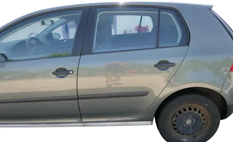 Golf 5 V 1K Tür Türrahmen hinten links 4/5-Türer grau grün LA6Q  -ohneAnbautei