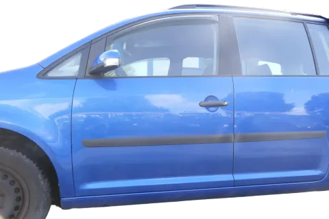 VW Touran 1T 1T3 Tür vorne links Fahrertür blau LA5X OHNE Anbauteile Cross