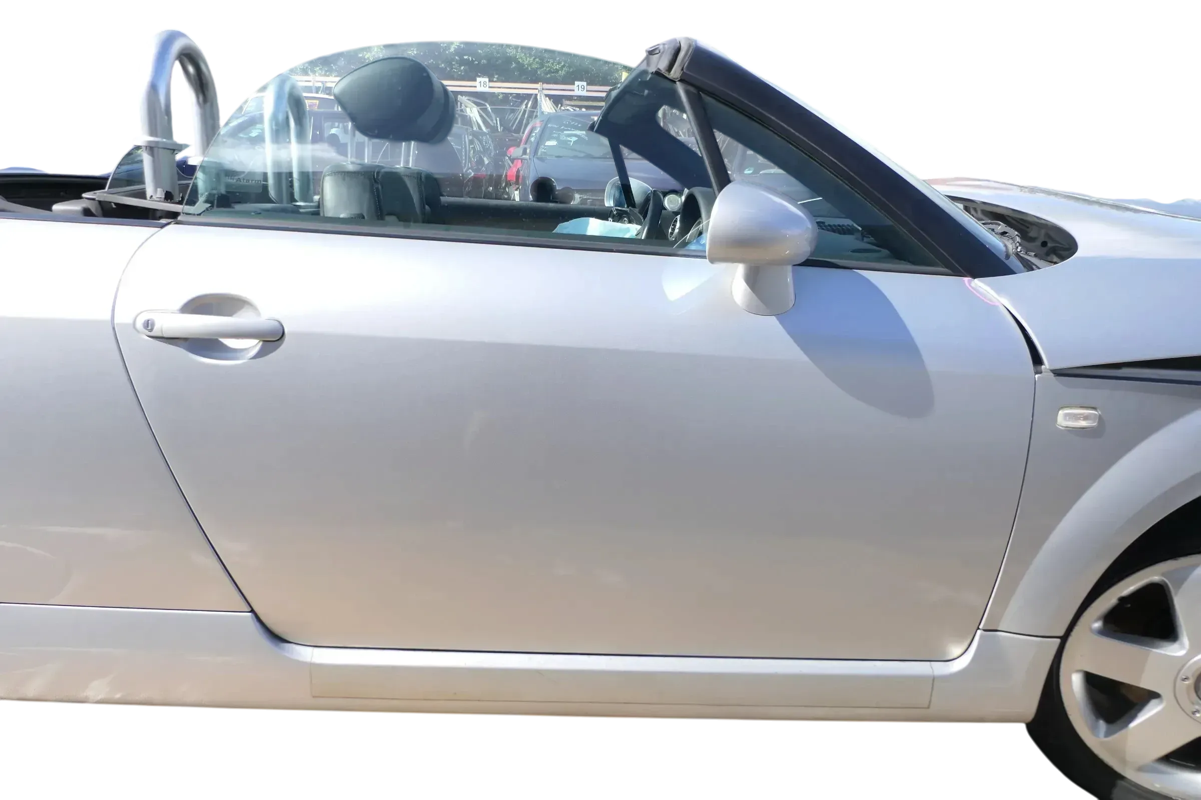 Audi TT 8N Roadster Tür Türblatt vorne rechts Beifahrertür silber LY7W ohneAnbau - Bild 1