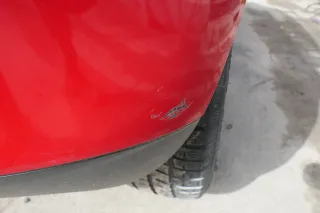 VW Fox 5Z Stoßstange hinten Stoßfänger rot LY3D Heckstoßstange - Bild 9