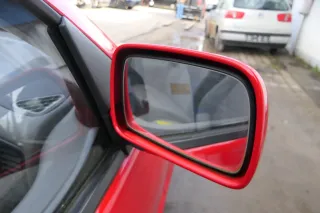 VW Polo 6N mechanisch manuell Spiegel Außenspiegel rechts rot LP3G - Bild 2