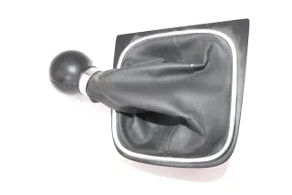 Golf 5 Schaltknauf Schaltsack Schaltung Schaltknüppel Leder 6-Gang 1K0711113CG - Bild 1