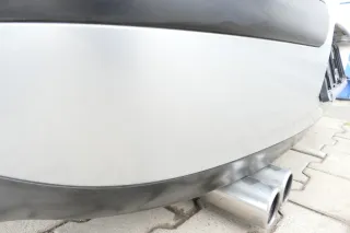 VW Golf 4 Limousine Stoßstange hinten Heckstoßstange Stoßfänger silber grau LA7W - Bild 7