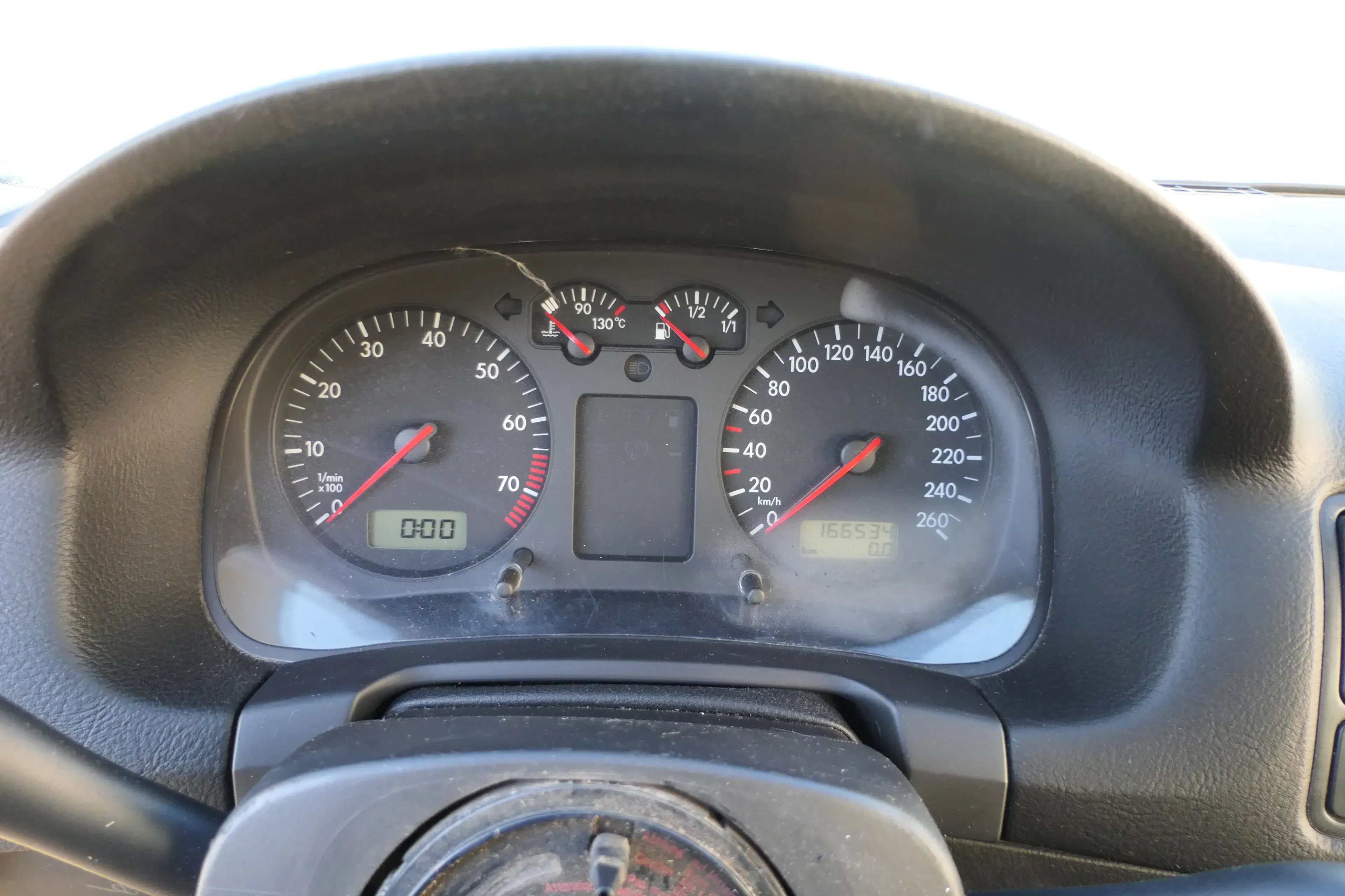 VW Golf 4 Tacho Tachometer Kombiinstrument 165.000km 1J0919861D 1,6-2,8 - Bild 1