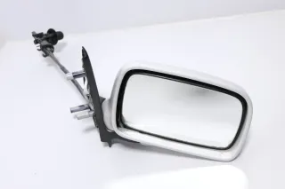 VW Polo 6N manueller manuell Spiegel Außenspiegel rechts weiß LB9A mit Glas - Bild 1