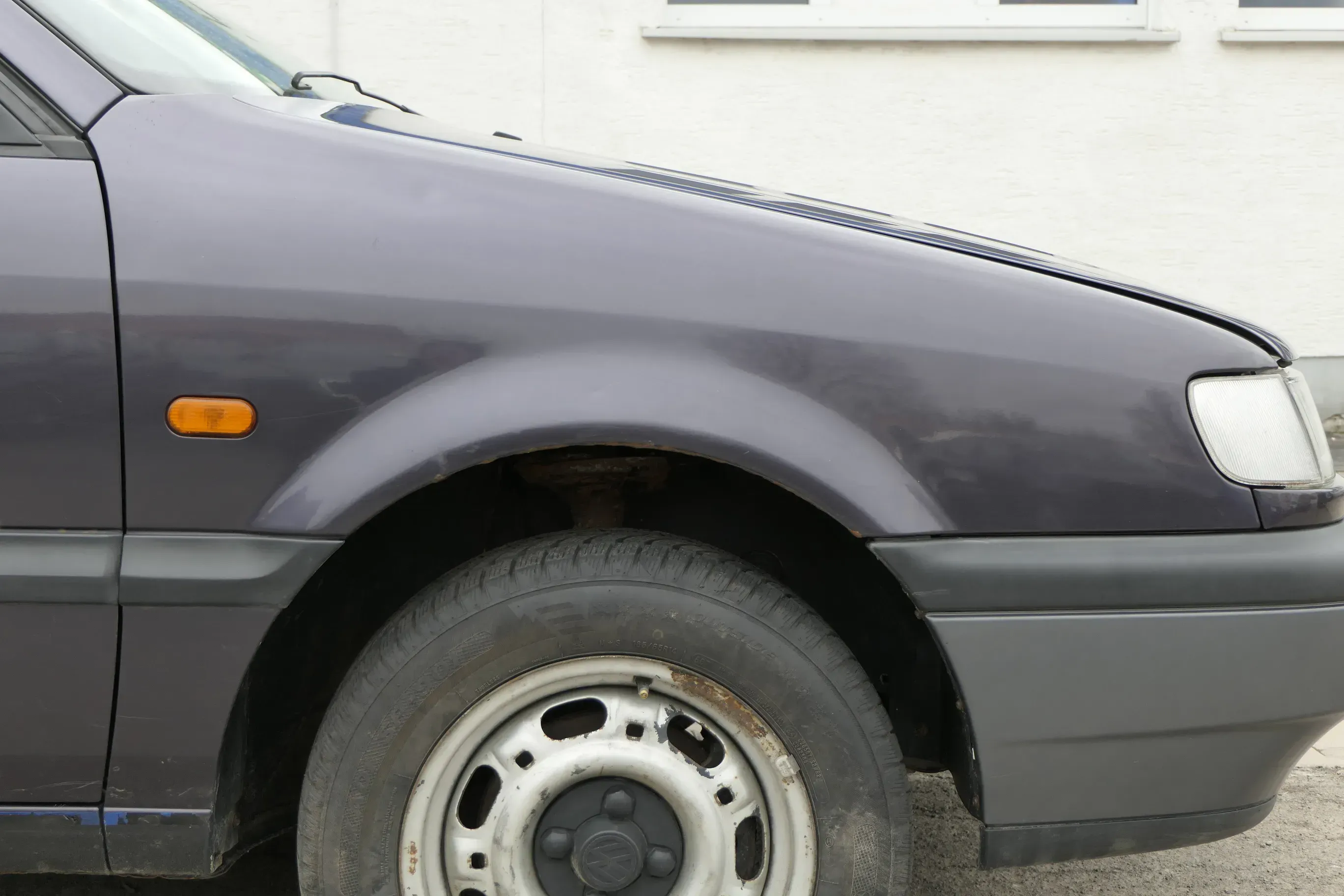 VW Passat 35i 3A Kotflügel vorne rechts blau grau LC5P - Bild 1