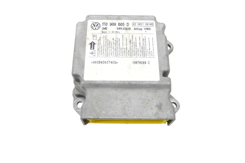 VW Touran Steuergerät Airbag Airbagsteuergerät 1T0909605D 004 1T0909605D 01F - Bild 1