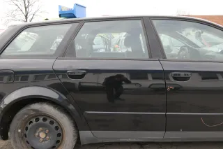 Audi A4 B7 8E Tür hinten rechts schwarz LY9B brillian Kombi mit Scheibe + Rahmen - Bild 1