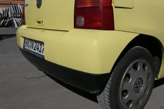 VW Lupo Stoßstange hinten Heckstoßstange Stoßfänger gelb LD1B 6X0807421E - Bild 4