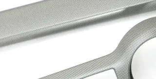 Skoda Octavia 1Z vorne Dekor Leisten alu silber Abdeckung Lichtschalter Leiste - Bild 2
