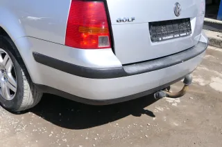 VW Golf 4 Kombi Avant Stoßstange hinten Heckstoßstange Stoßfänger silber LA7W - Bild 3