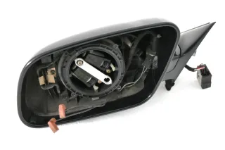 A4 B5 Spiegel Außenspiegel links schwarz LZ9W automatisch abblendbar Facelift - Bild 1