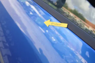 VW Touran 1T 1T3 Tür vorne links Fahrertür blau LA5X OHNE Anbauteile Cross - Bild 5