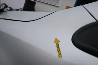 VW Fox Kotflügel vorne links silber LA7W - Bild 2