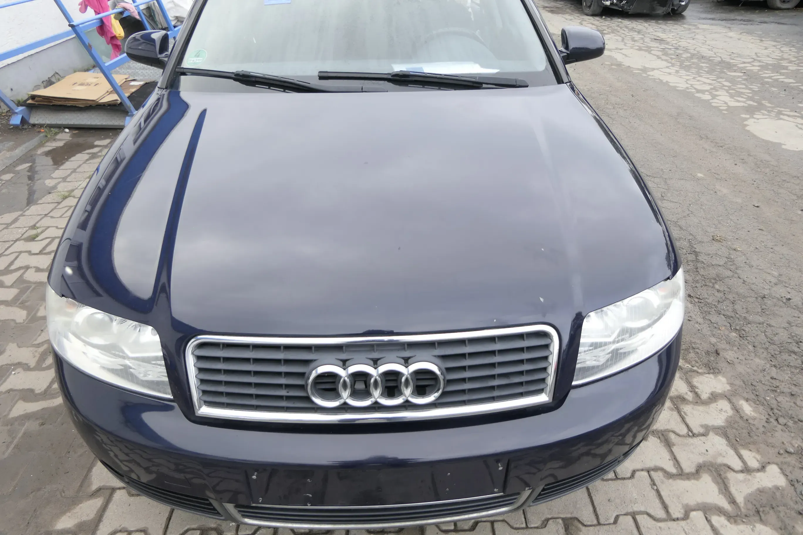 Audi A4 B6 8E Motorhaube Haube Klappe LY5K blau lila - Bild 1