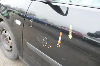 VW Polo 9N 9N3 Tür vorne links Fahrertür 2/3-Türer schwarz L041 ohneAnbautei - Bild 3