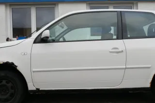 VW Lupo Seat Arosa Tür vorne links Fahrertür weiß LB9A (mechanischer FH) - Bild 1