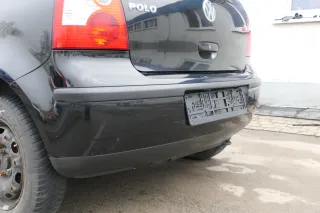 VW Polo 9N 9N3 Stoßstange hinten Heckstoßstange Stoßfänger schwarz L041 - Bild 4