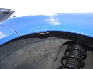VW Polo 9N Kotflügel vorne links blau LA5F bis ca.Bj.2004 - Bild 10