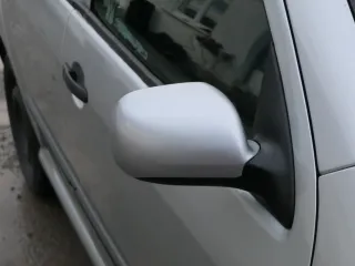 Skoda Fabia 6Y elektrisch Spiegel Außenspiegel rechts mit Glas silber grau LF7T - Bild 2