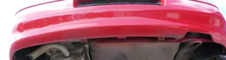 VW Polo 6N2 Stoßstange hinten Heckstoßstange Stoßfänger rot LP3G - Bild 10