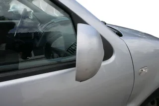 VW Polo 6N2 manueller Spiegel Außenspiegel rechts außen silber LA7W  + Glas - Bild 3