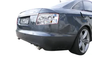 Audi A6 4F C6 Limousine Stoßstange hinten Heckstoßstange grau LZ7S PDC S-line - Bild 6
