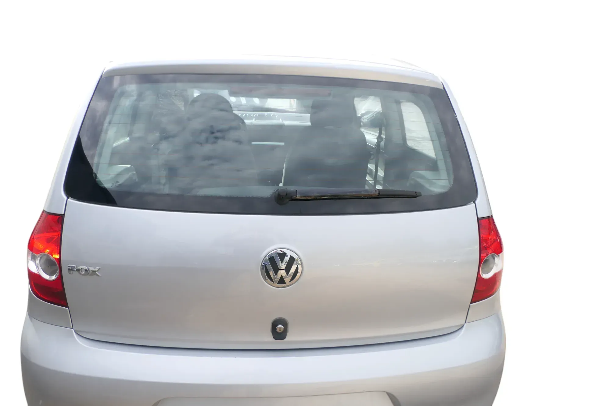 VW Fox 5Z Heckklappe Kofferraumklappe Klappe hinten + Scheibe silber LA7W - Bild 1