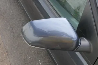 VW Polo 9N 9N3 mechanisch Spiegel Außenspiegel rechts vorne grau LC7V Blinker - Bild 4