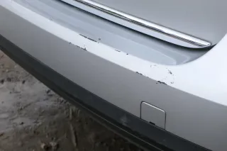 VW Passat 3C Kombi Stoßstange hinten Heckstoßstange Stoßfänger silber grau LA7W - Bild 4