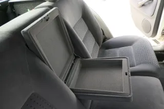 VW Golf 4 Limousine Sitz Rückbank Rücksitzbank hinten Sitze Velour schwarz - Bild 4