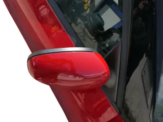 Skoda Fabia 5J mechanisch Spiegel Außenspiegel rechts mit Glas rot LF3K - Bild 4