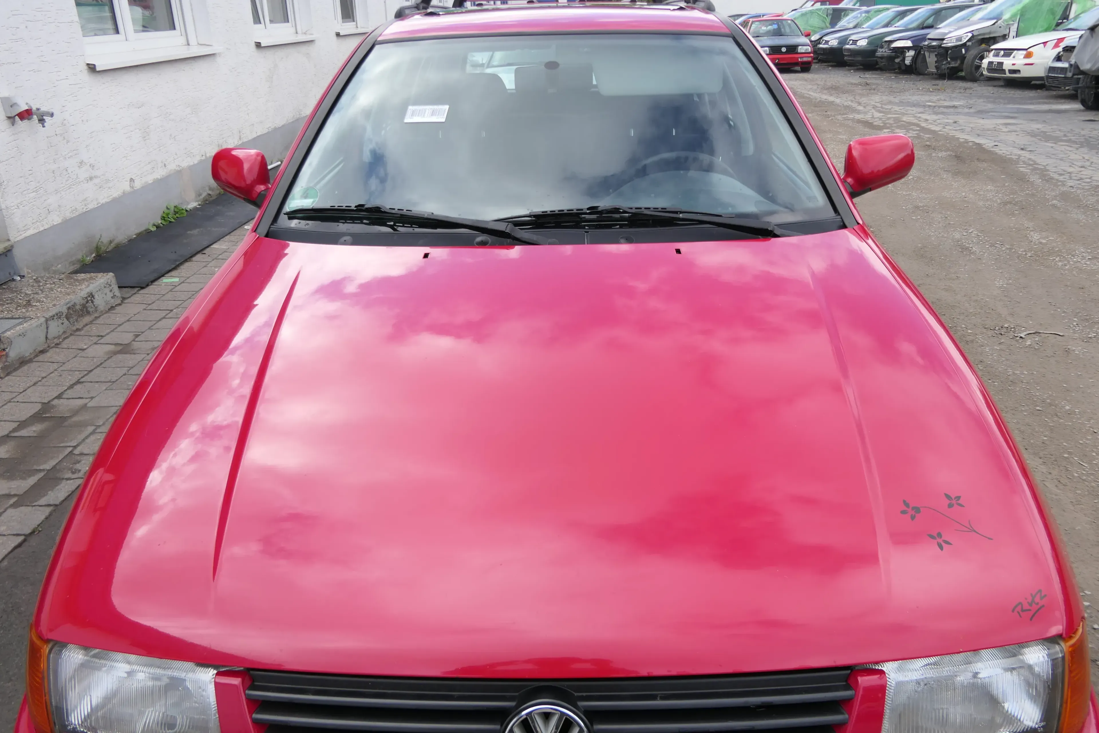 VW Caddy 9K Polo Variant 6Kv Kombi Motorhaube vorne rot LY3D Klappe Haube - Bild 1
