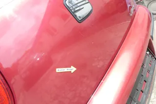 Seat Leon 1M Heckklappe Klappe hinten Kofferraumklappe rot LS3N Spoiler - Bild 8