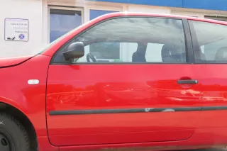 VW Lupo Seat Arosa Tür vorne links Fahrertür rot LP3G (mechanischer Fenster - Bild 1
