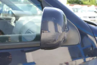 VW Golf 4 Bora manueller Spiegel vorne rechts Außenspiegel blau LA5G - Bild 3