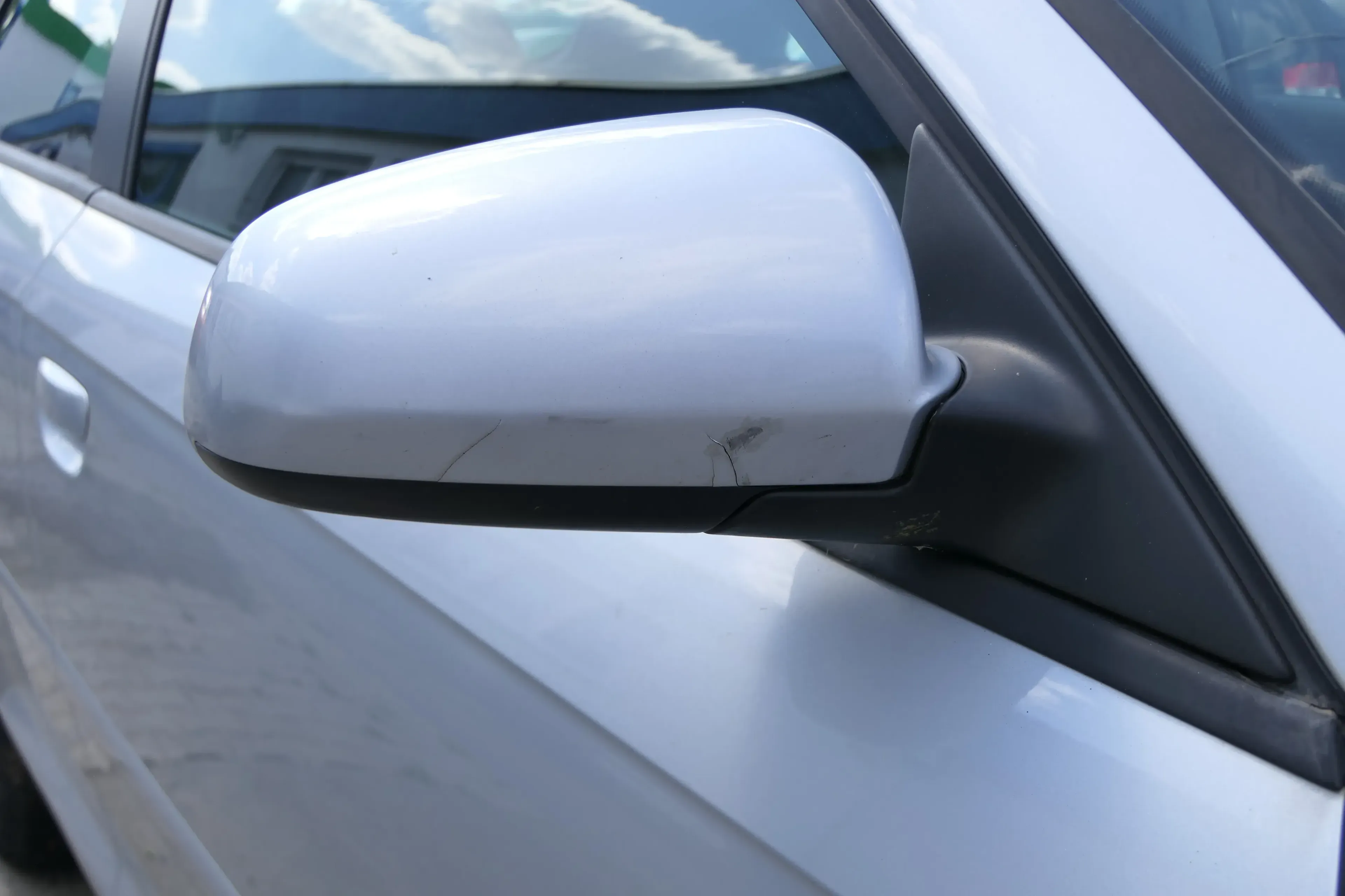 A3 8P elektrischer Spiegel vorne rechts silber grau LX7Z Außenspieg-  MÄNGEL !!! - Bild 1