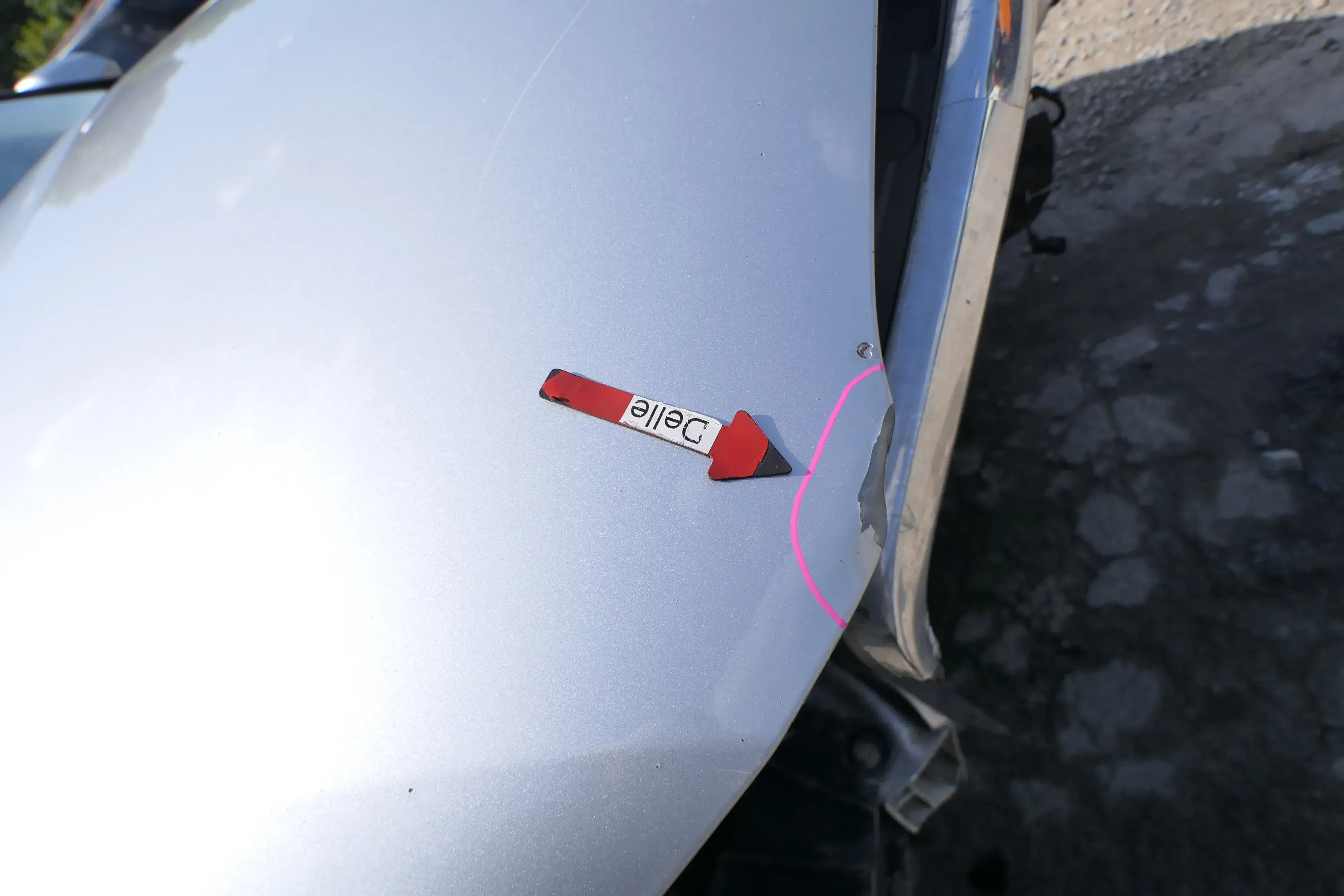 A3 8P Motorhaube Haube Klappe vorn vorne grau LX7W silber  - MÄNGEL KNICK - Bild 1