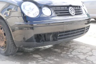 VW Polo 9N Stoßstange Frontstoßstange vorne schwarz L041 + Grill - Bild 5