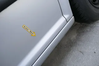 VW Golf 4 Tür vorne rechts Beifaahrertür 2/3-Türer silber grau LB7Z ohneAnbaute - Bild 3