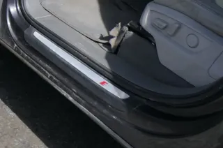 4x Audi Q7 4L Einstiegsleisten rechts + links vorne + hinten S-line Leisten - Bild 1