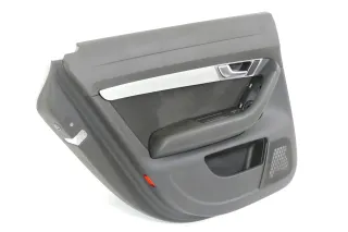 1x Audi A6 4F Türverkleidung Verkleidung Tür hinten links schwarz - Bild 3