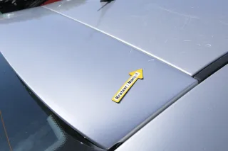 Seat Leon 1M Heckklappe Klappe hinten Kofferraumklappe silber grau LS7N Spoiler - Bild 9