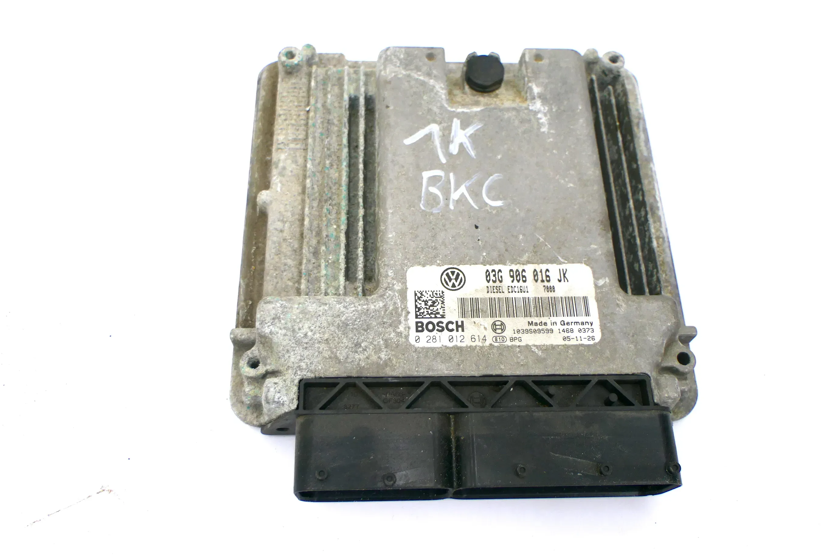 VW Golf 1K Steuergerät Motor Motorsteuergerät 1,9 TDI BKC 77kw 03G906016JK - Bild 1