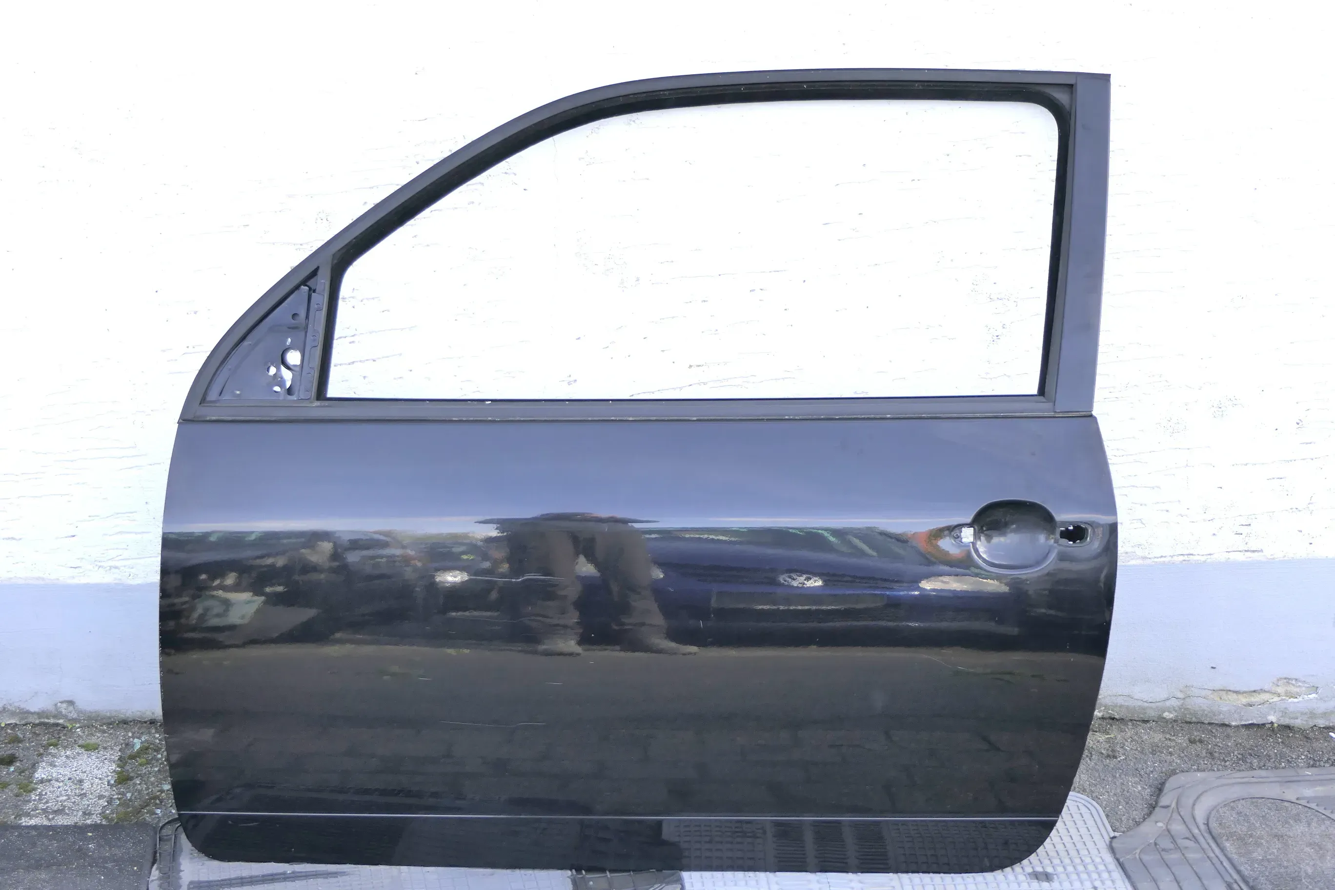 VW Lupo Seat Arosa Tür vorne links Fahrertür schwarz L041 (mechanischer FH 11658 - Bild 1