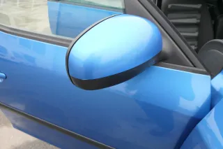 Skoda Roomster elektrischer Spiegel Außenspiegel rechts Glas original blau LF5S - Bild 2
