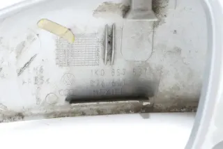 VW Golf 5 1K Spiegel vorne links Außenspiegel silber nur Kappe Abdeckung - Bild 2