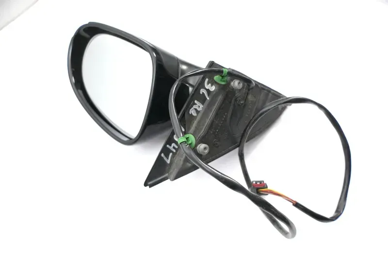 VW Passat 3C elektrischer Spiegel Außenspiegel rechts Glas Blinke schwarz L041 - Bild 1