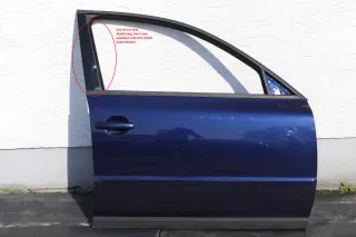 VW Passat 3B 3BG Kombi Limo Tür vorne rechts Beifahrertür blau LB5N ohneAnbautei - Bild 7